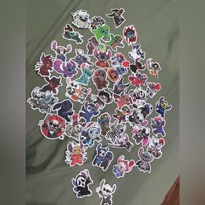 50PCS Halloween Horror Cartoon Lilo and Stitch Stickers